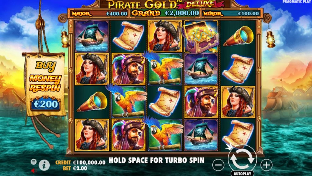 Символы и их награды Pirate Gold Deluxe