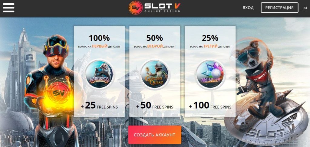 Бонусы SlotV